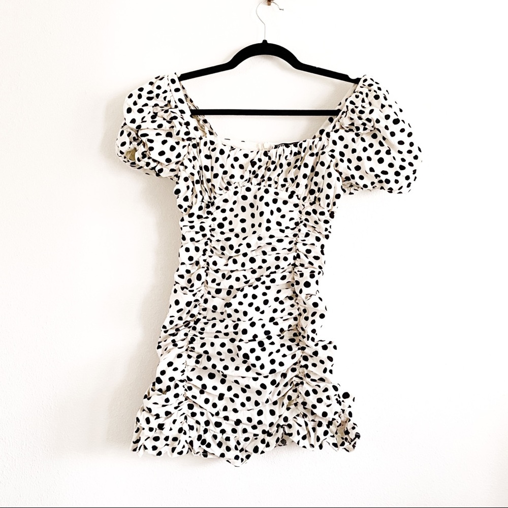 Zara • Ruched Mini Dress - Picture 2 of 3